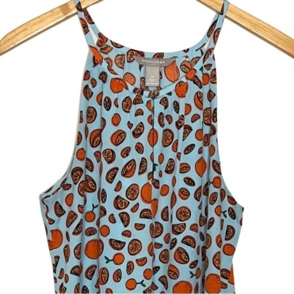 Banana Republic Keyhole Chest Oranges Summer Top Size Medium - Picture 9 of 9